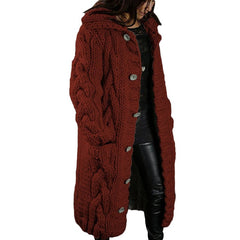 2023 Knitted Thick-Line Jumper Coat
