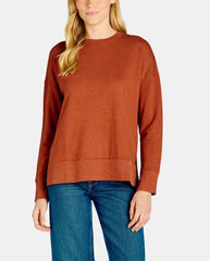 Women's High Low Hem Side Slit Pullover Sweatshirt (Buy 2 Free Shipping)