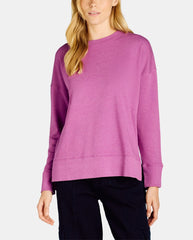 Women's High Low Hem Side Slit Pullover Sweatshirt (Buy 2 Free Shipping)