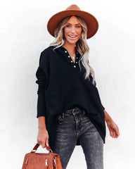 Oversized Pullover Sweatshirt with Pockets—Buy 2 Free Shipping