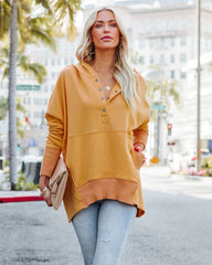 Oversized Pullover Sweatshirt with Pockets—Buy 2 Free Shipping