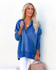 Oversized Pullover Sweatshirt with Pockets—Buy 2 Free Shipping