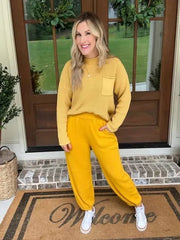 Fall Knit Top Sweater Set