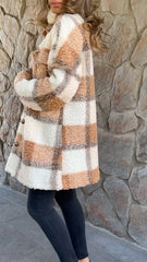 Polar Fleece Plaid Jacket