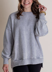Women's Acid Wash Pullover Sweatshirt (Buy 2 Free Shipping)