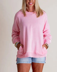 Women's Acid Wash Pullover Sweatshirt (Buy 2 Free Shipping)