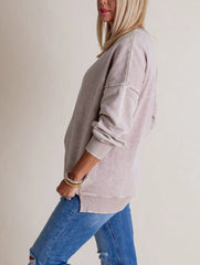 Women's Acid Wash Pullover Sweatshirt (Buy 2 Free Shipping)