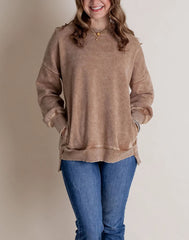 Women's Acid Wash Pullover Sweatshirt (Buy 2 Free Shipping)