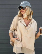 Oversized Pullover Sweatshirt with Pockets—Buy 2 Free Shipping