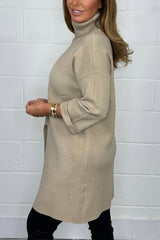 Women's Casual Solid Color Irregular Knit Top