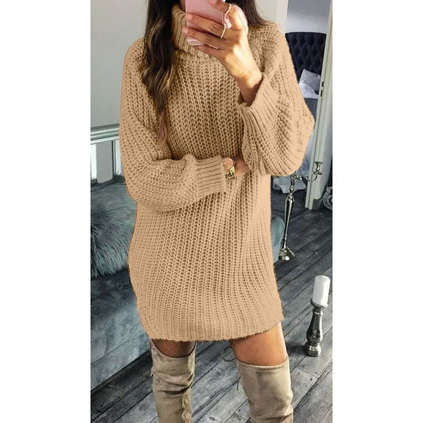 Knit Turtleneck Chunky Soft Sweater