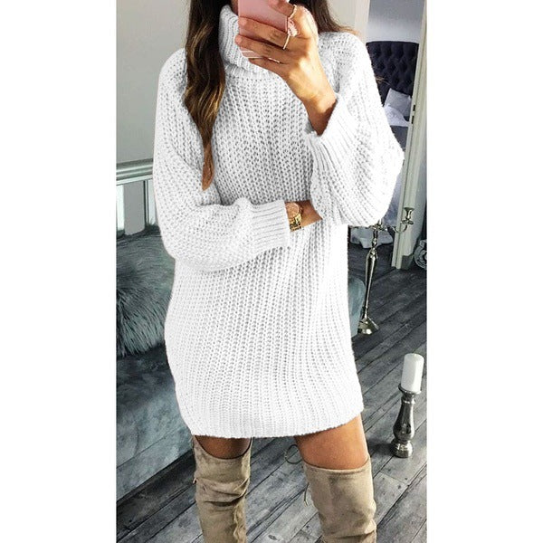 Knit Turtleneck Chunky Soft Sweater