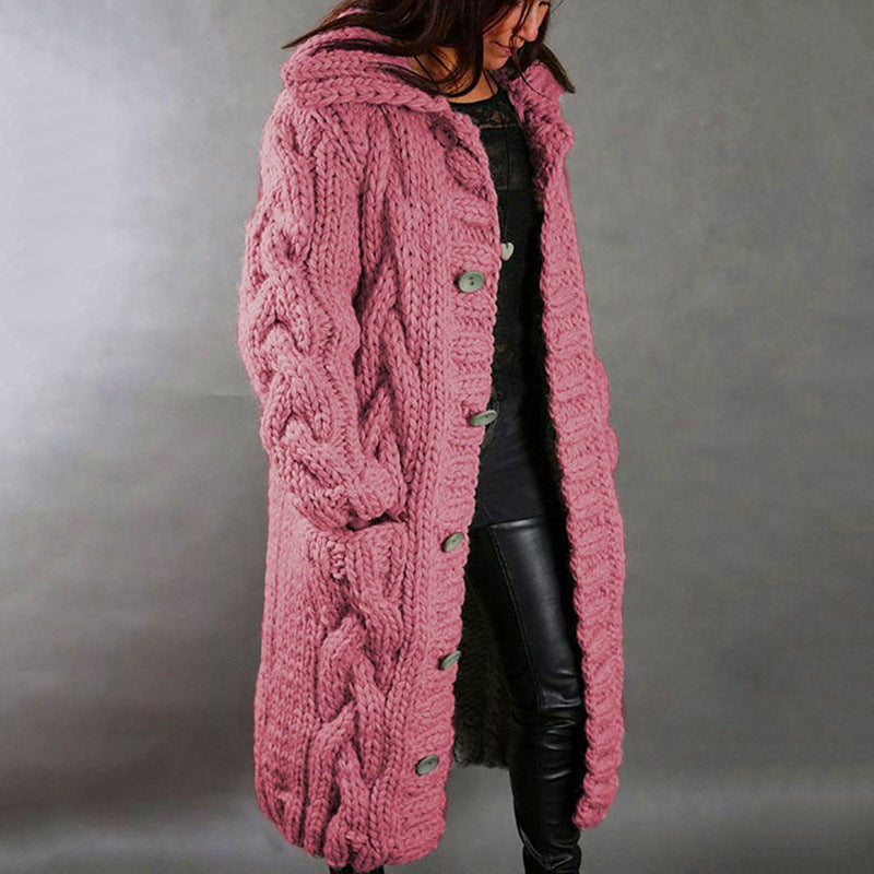 2023 Knitted Thick-Line Jumper Coat