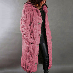 2023 Knitted Thick-Line Jumper Coat
