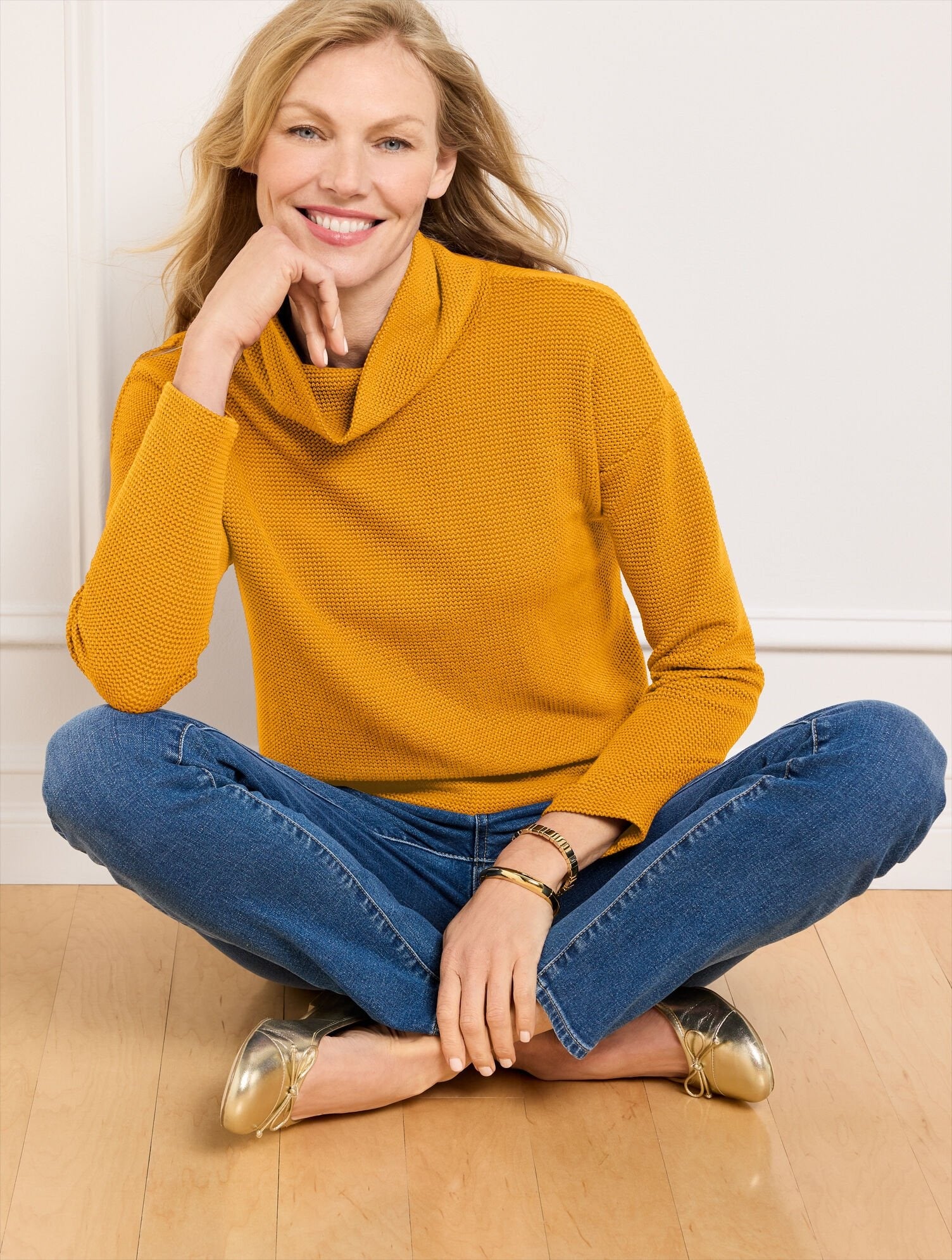 TALBOTS Relaxed Turtleneck Pullover