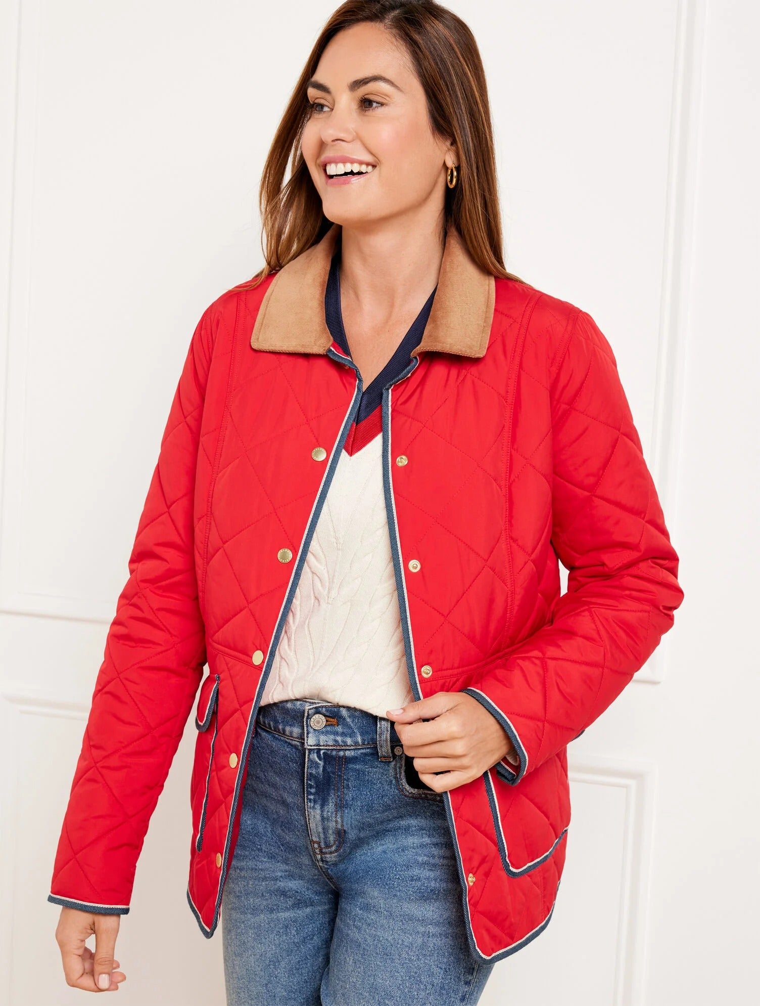 TALBOTS Quilted Barn Jacket