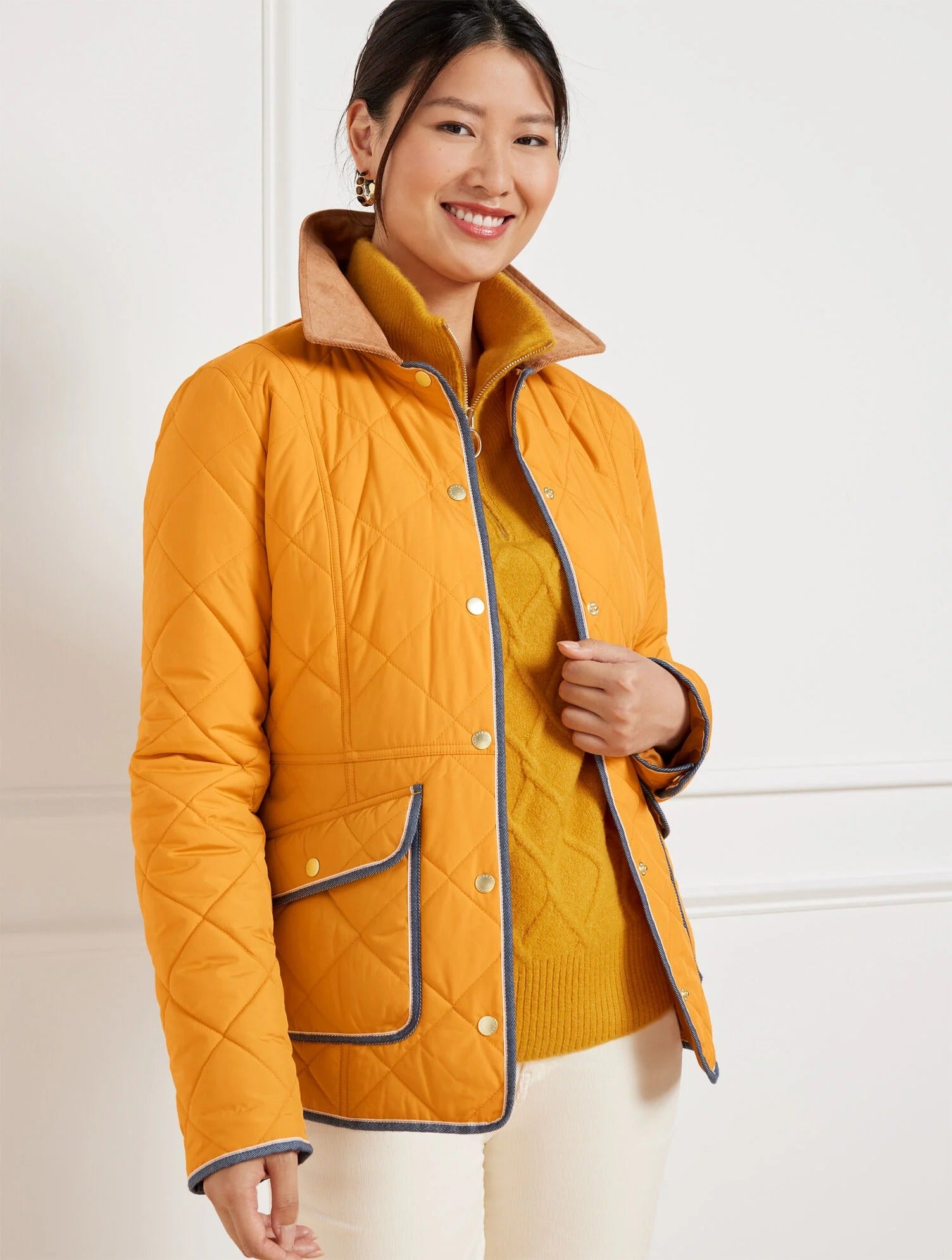 TALBOTS Quilted Barn Jacket