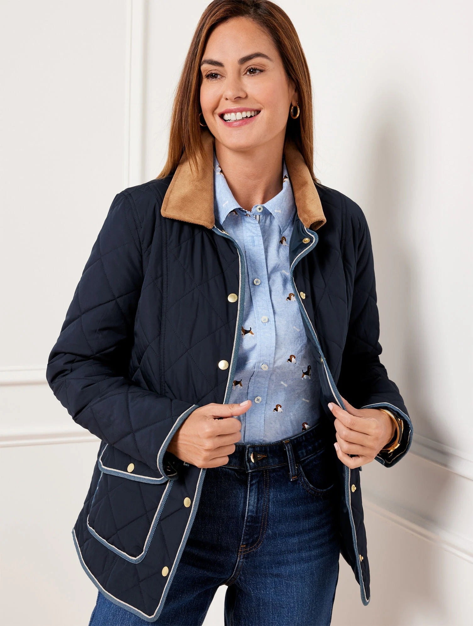 TALBOTS Quilted Barn Jacket