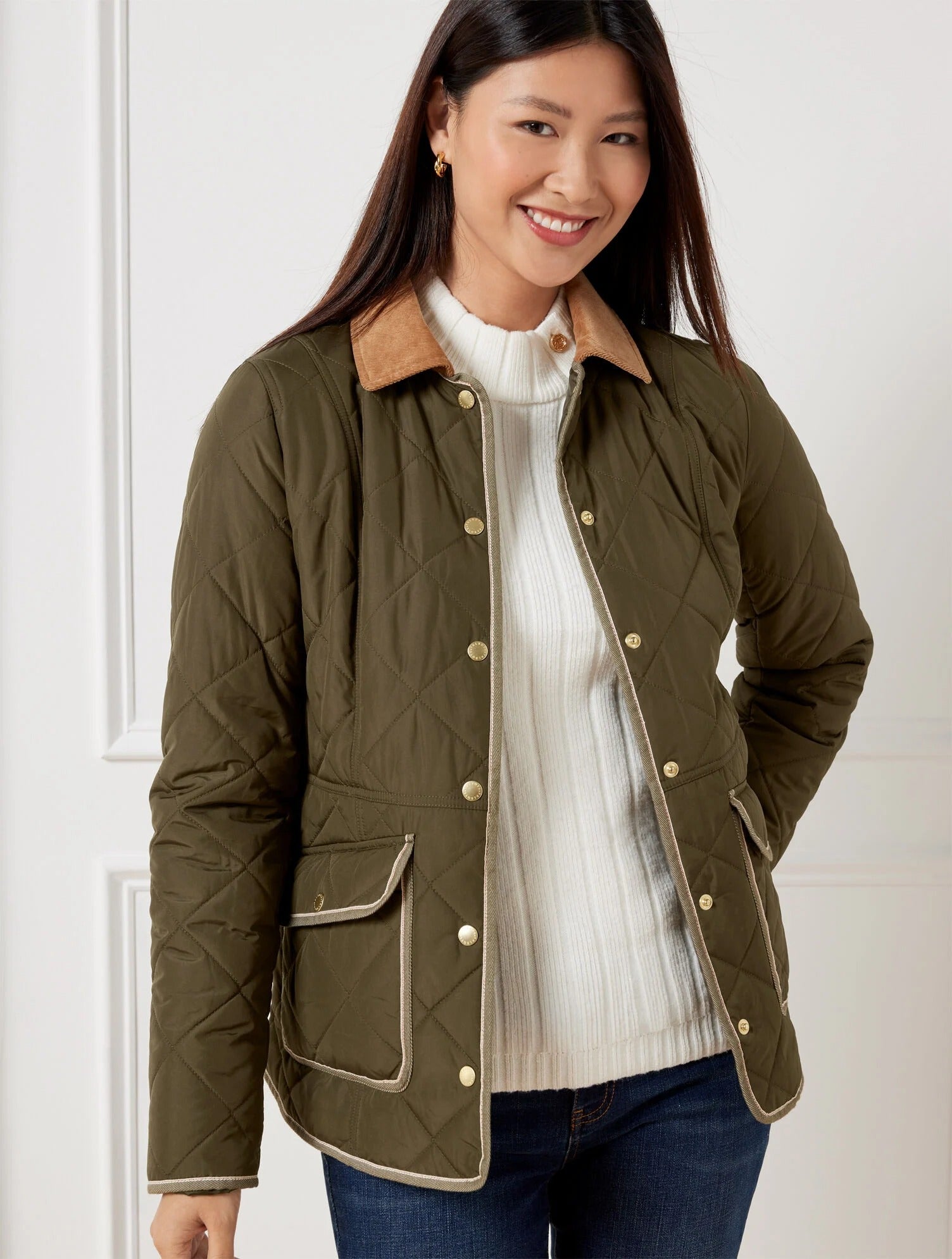TALBOTS Quilted Barn Jacket