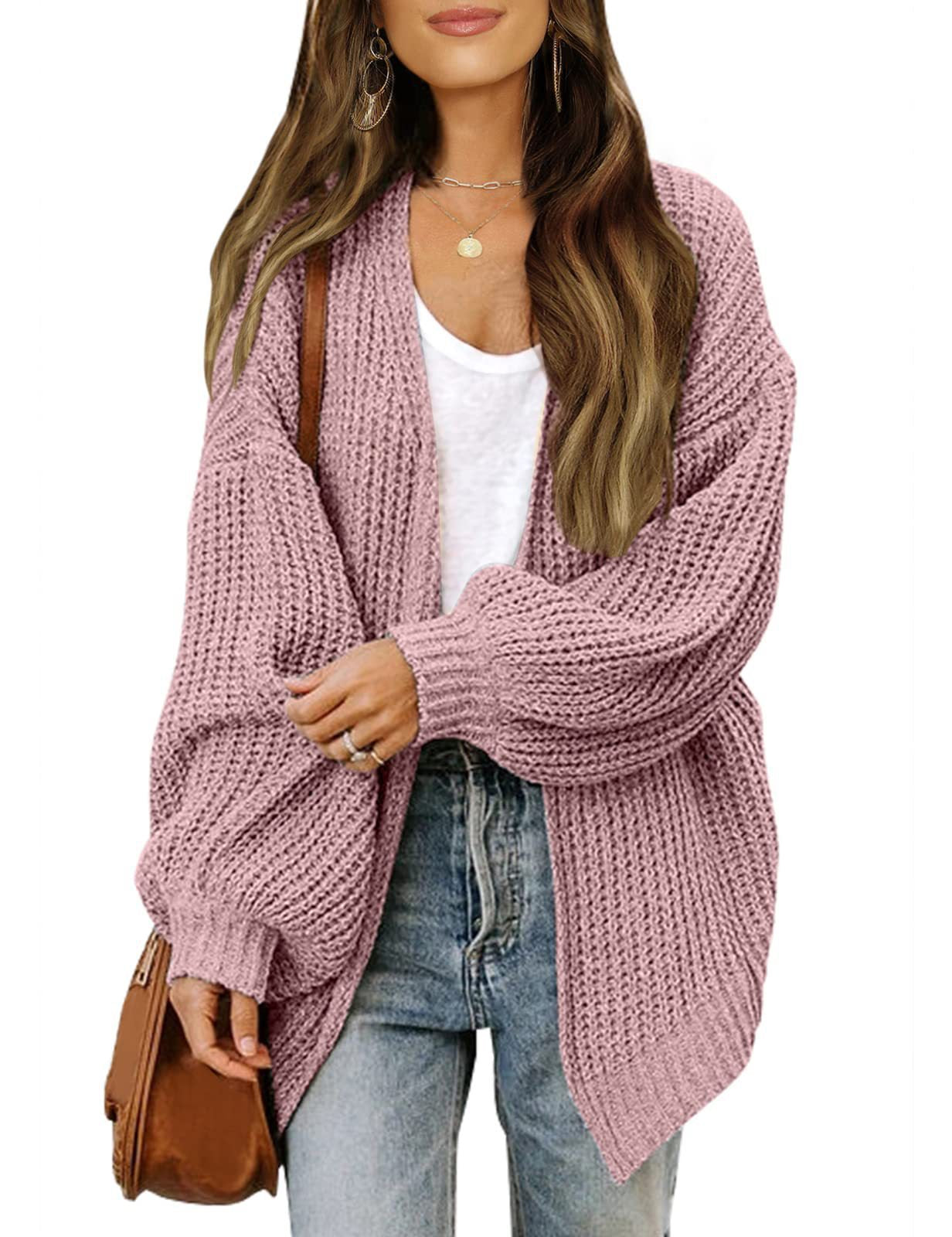 Women's Lantern Sleeve Cardigan with Pocket
