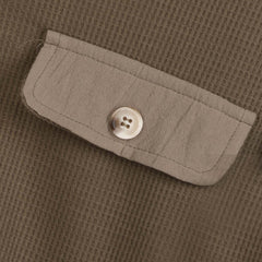 Waffle Knit Cozy Shirt Jacket