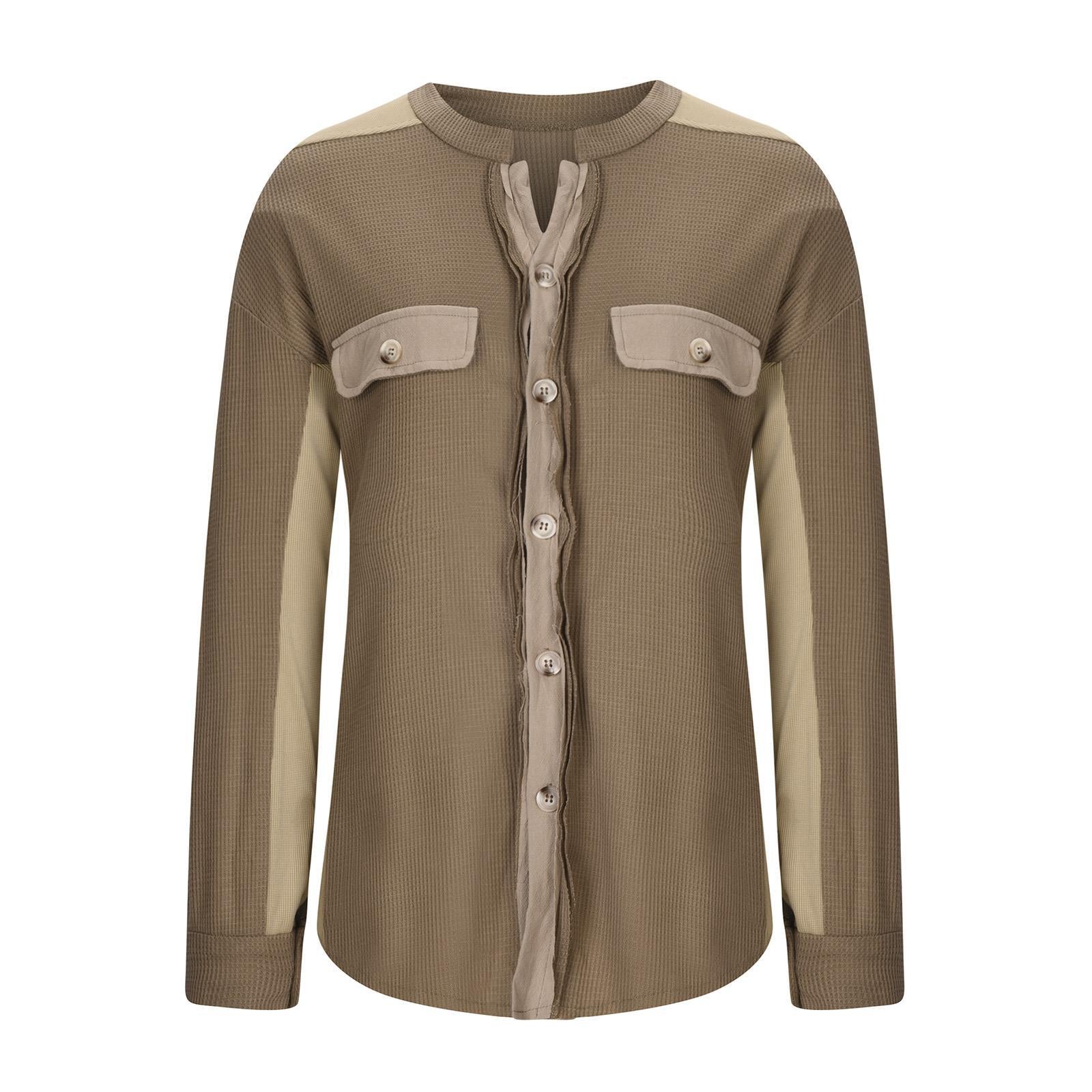 Waffle Knit Cozy Shirt Jacket