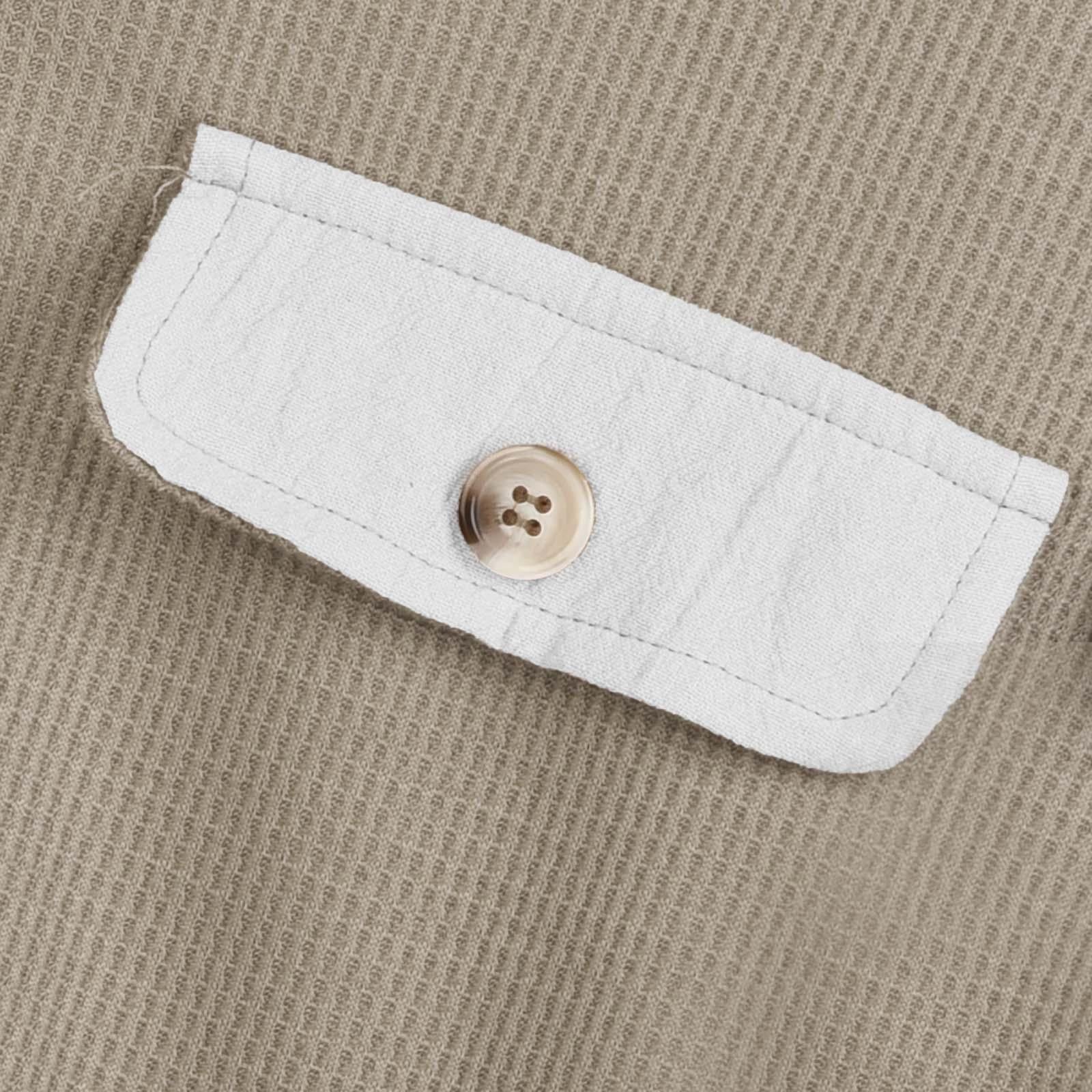 Waffle Knit Cozy Shirt Jacket