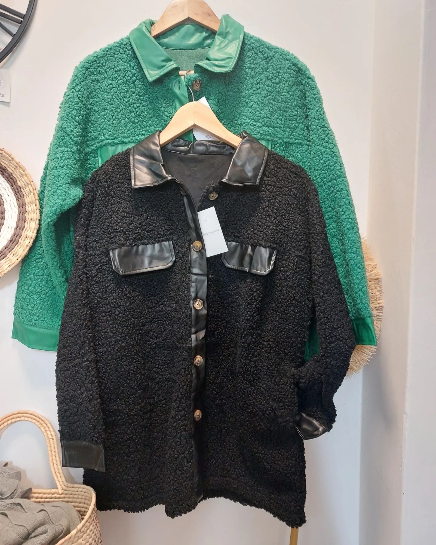 Women's Lapel Lamb Wool Long Sleeve Coat