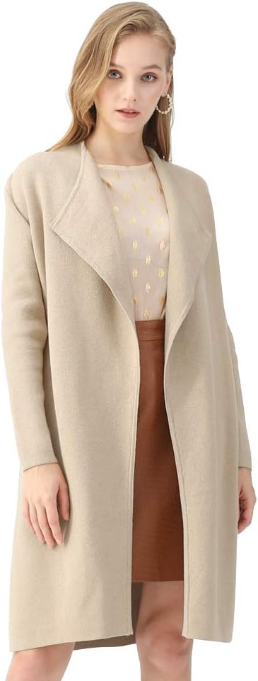 Women's Classy Open Front Knit Coat Cardigan