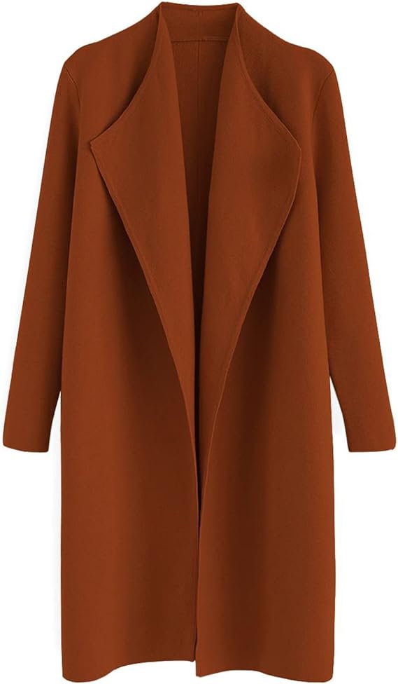 Women's Classy Open Front Knit Coat Cardigan