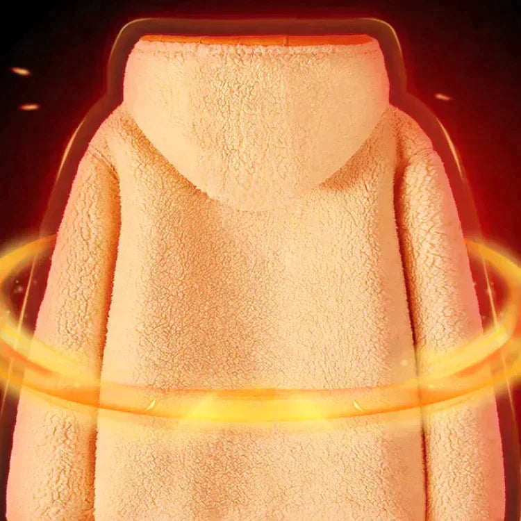 🔥Geeignet für Männer und Frauen🔥 Doppellagige gepolsterte warme Unisex-Jacke