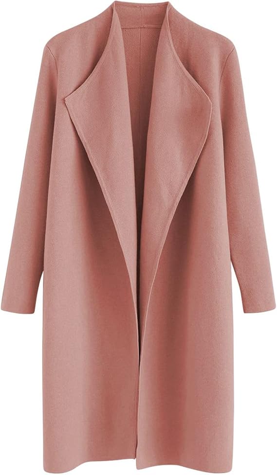 Women's Classy Open Front Knit Coat Cardigan