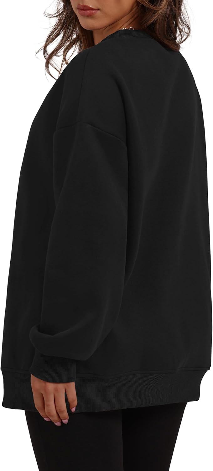 Oversized Sweatshirts Crewneck Long Sleeve Pullover with Pocket