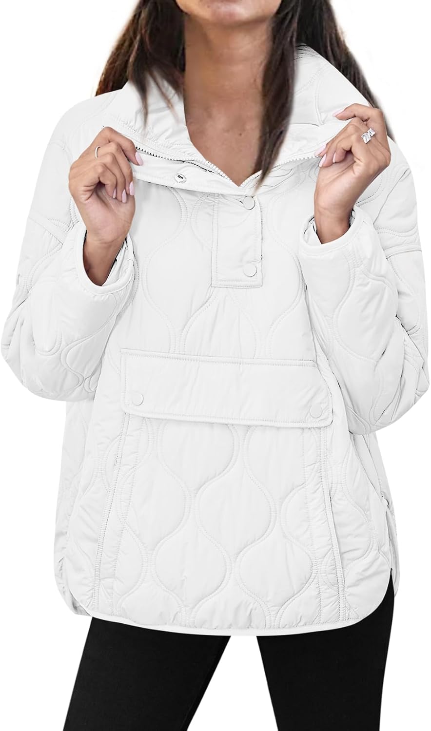Women's Puffer Pullover Quilted Lightweight Jacket