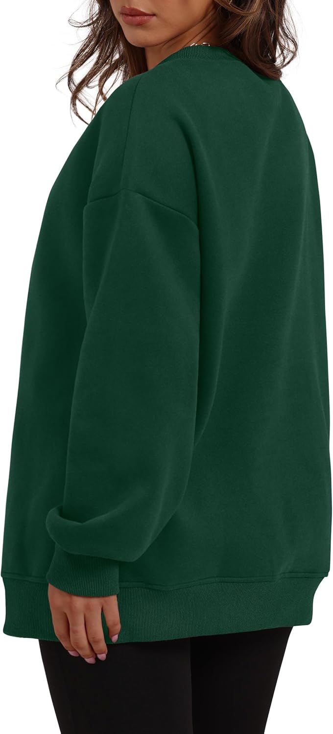 Oversized Sweatshirts Crewneck Long Sleeve Pullover with Pocket