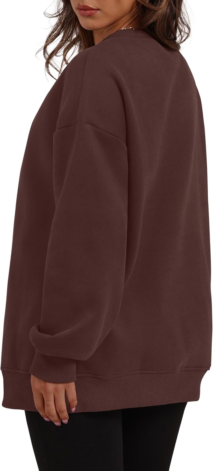 Oversized Sweatshirts Crewneck Long Sleeve Pullover with Pocket