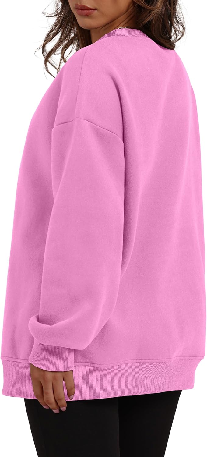 Oversized Sweatshirts Crewneck Long Sleeve Pullover with Pocket