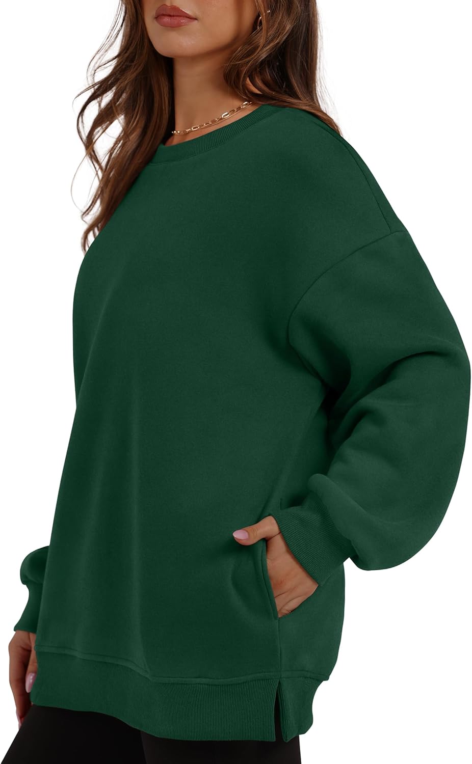 Oversized Sweatshirts Crewneck Long Sleeve Pullover with Pocket