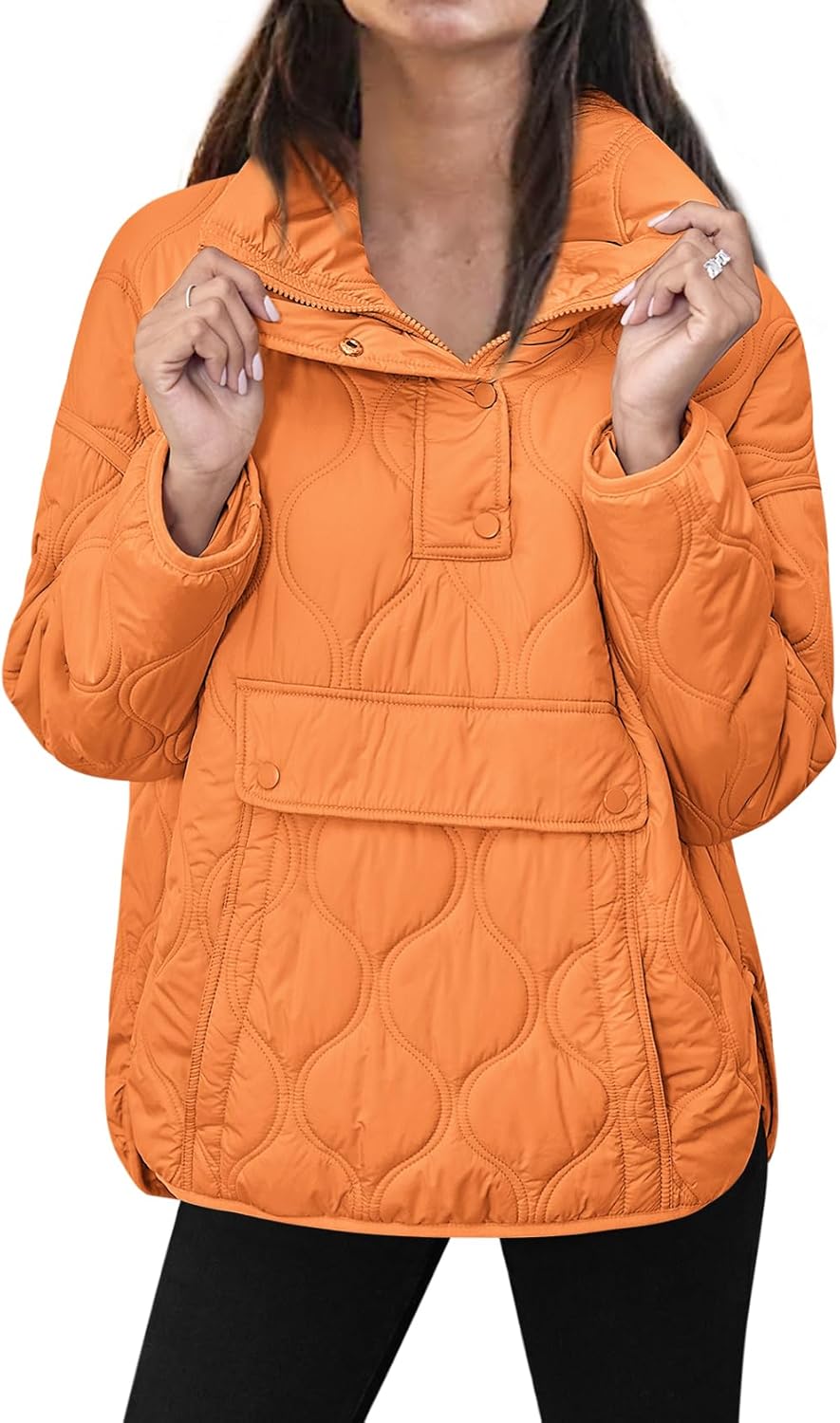 Women's Puffer Pullover Quilted Lightweight Jacket