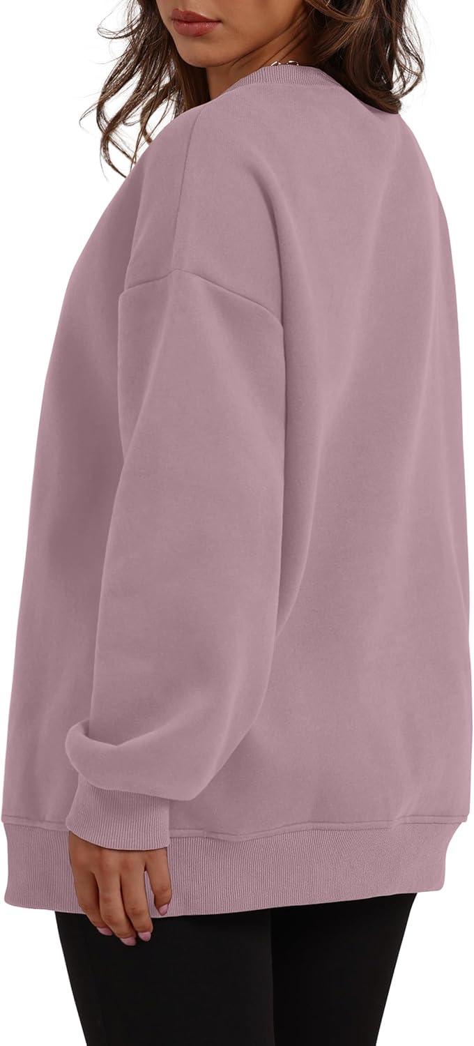 Oversized Sweatshirts Crewneck Long Sleeve Pullover with Pocket