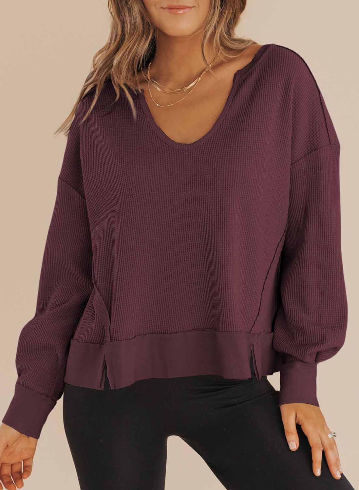 Women's V-Neck Casual Pullover Top (Buy 2 Free Shipping)