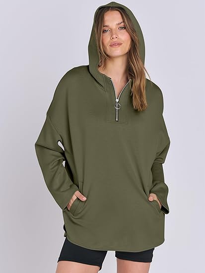 2024 Fall Women's Oversized Tunic Pullover