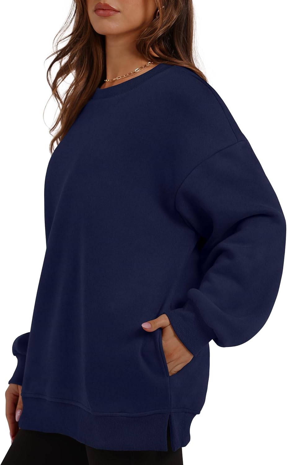 Oversized Sweatshirts Crewneck Long Sleeve Pullover with Pocket