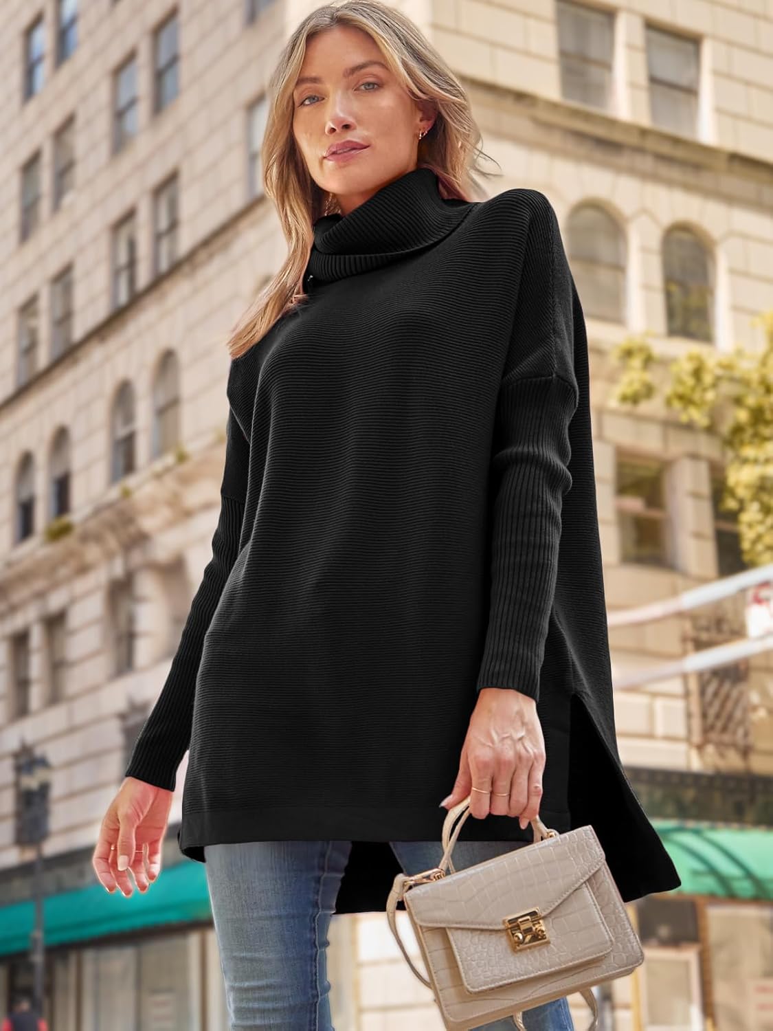 Women's Turtleneck Oversized Sweaters