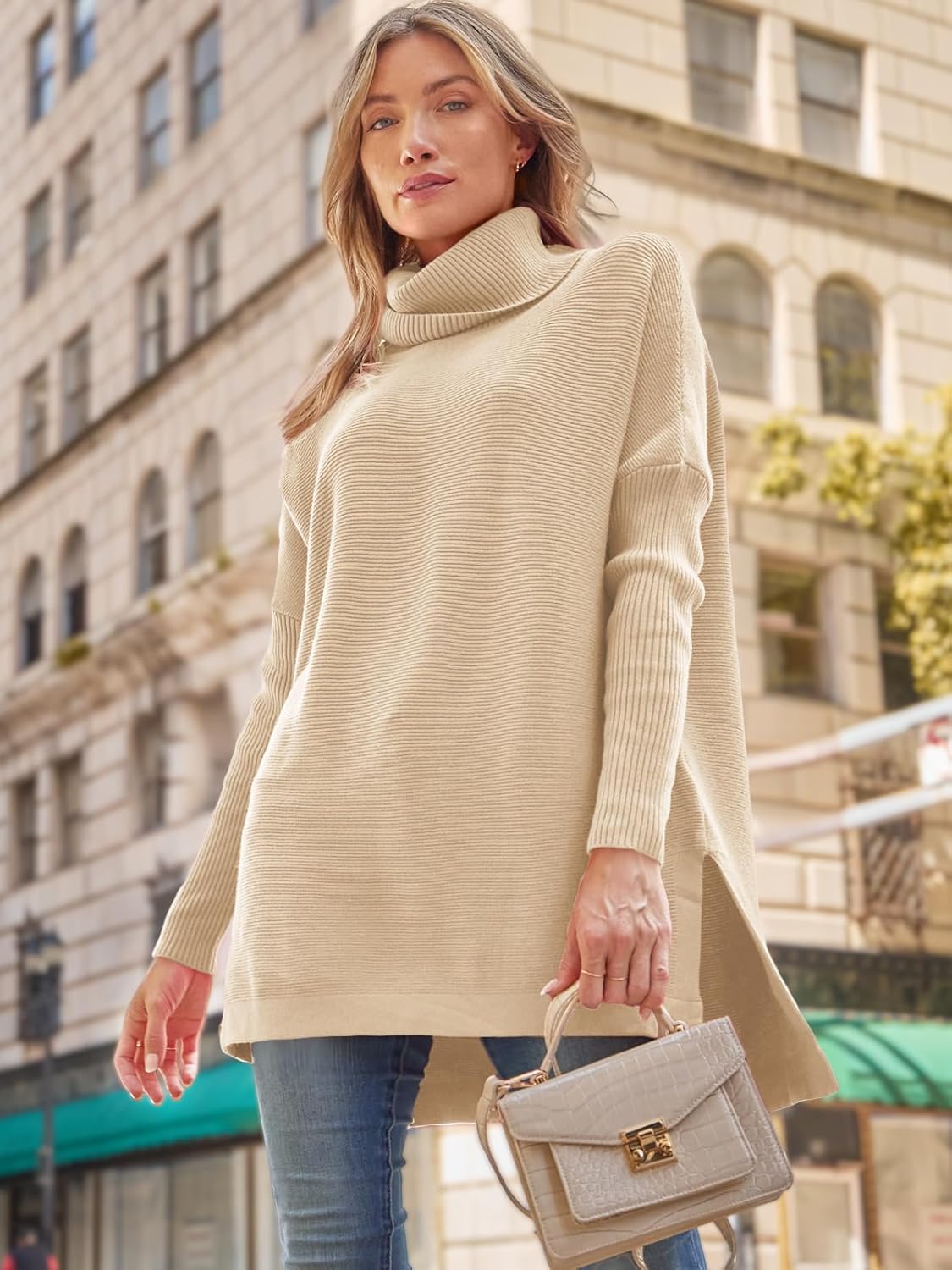 Women's Turtleneck Oversized Sweaters
