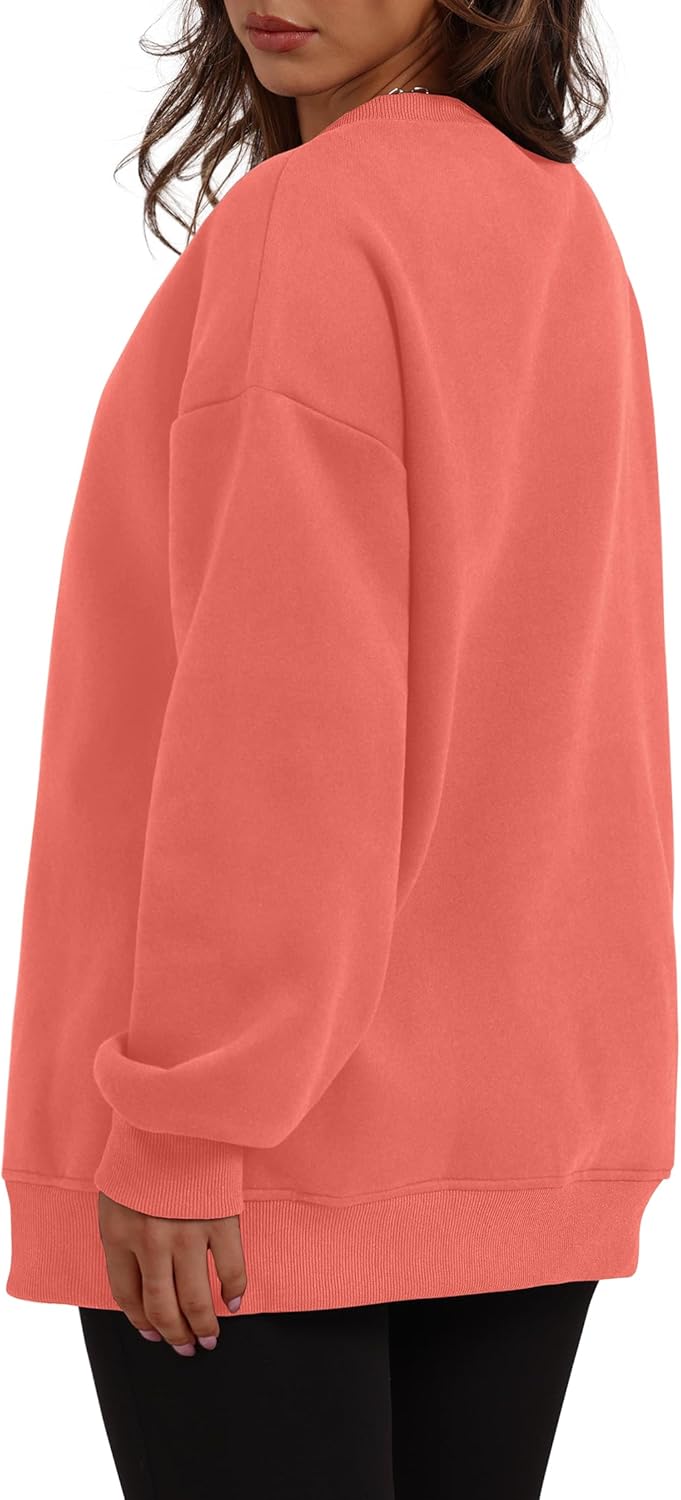 Oversized Sweatshirts Crewneck Long Sleeve Pullover with Pocket