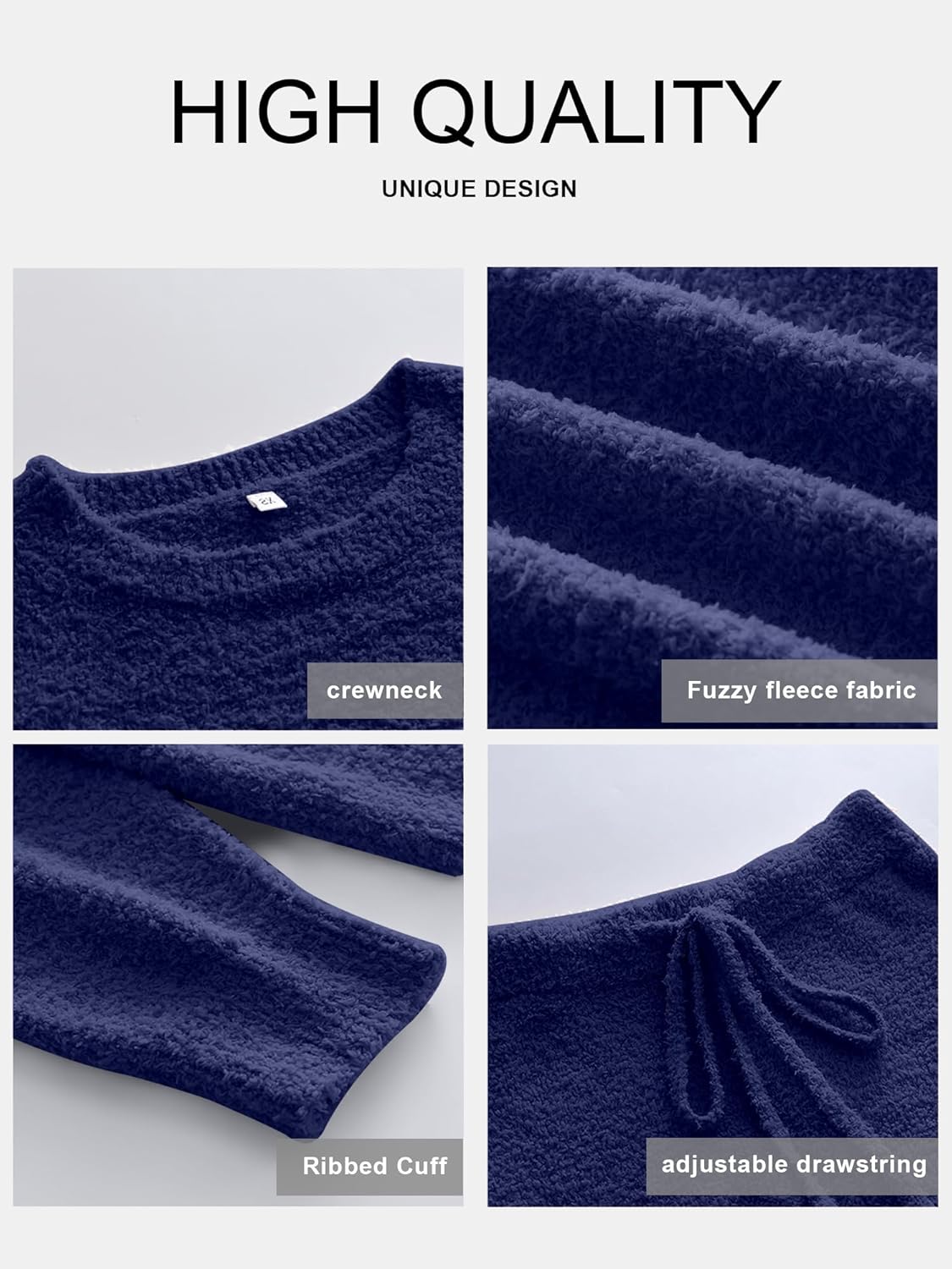 Women's Fuzzy Fleece Pajama Sets