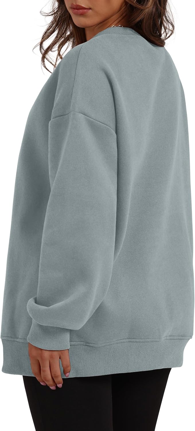 Oversized Sweatshirts Crewneck Long Sleeve Pullover with Pocket