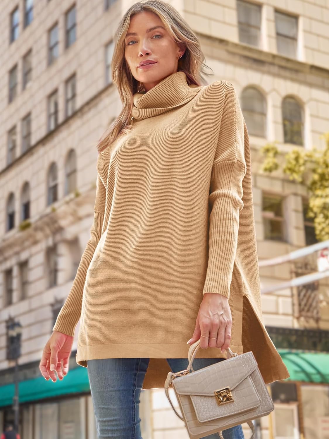 Women's Turtleneck Oversized Sweaters