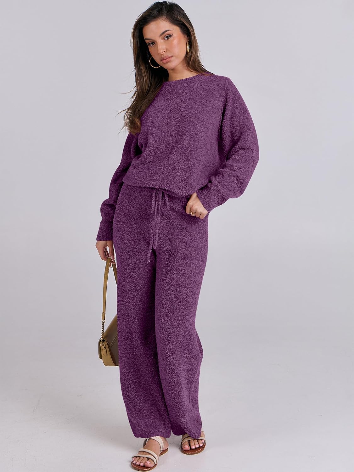 Women's Fuzzy Fleece Pajama Sets